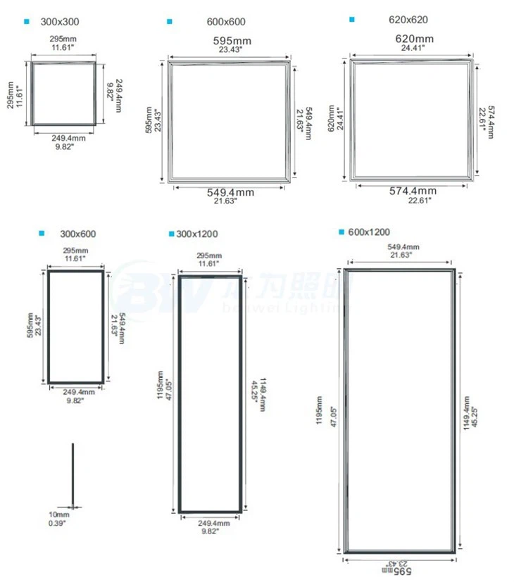 2x4 led flat panel 4000k