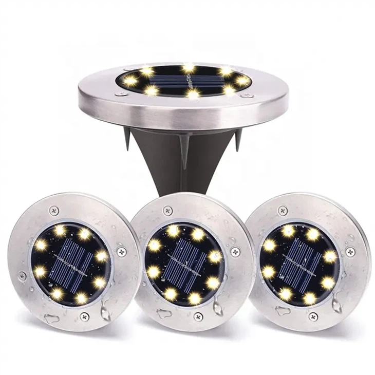 Solar-powered ground lights upgrade outdoor garden waterproof and bright ground lighting suppliers