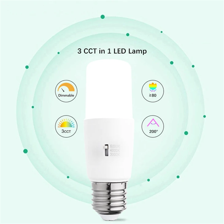 3-Step CCT LED Bulb - Dimmable T45 SMD Light
