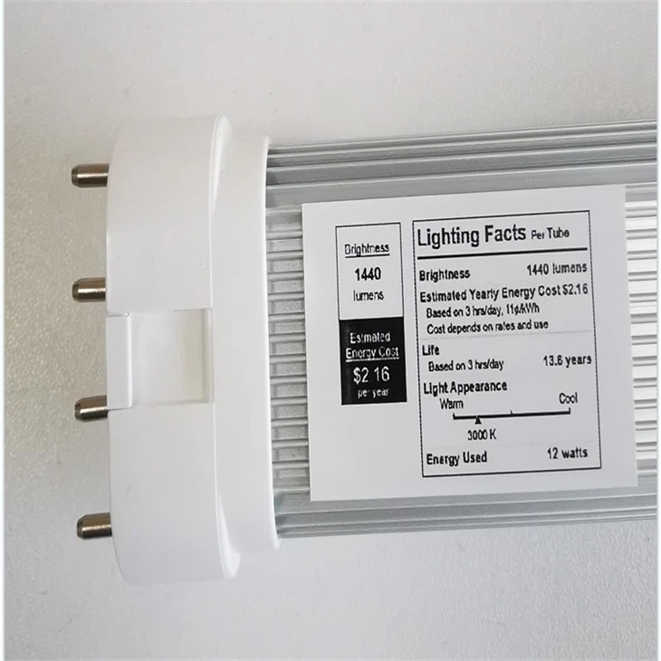 8-22W 2G11 LED Tube - 6000K Daylight Plug & Play