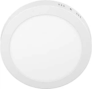 6W、9W 3モードデュアルカラーラウンド凹型LED天井パネルクールホワイトブルーリング