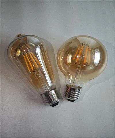 E14 G45 LED キャンドル電球: 6W ウォームホワイト 360 度クリアフィラメント