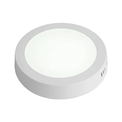 6W、9W 3モードデュアルカラーラウンド凹型LED天井パネルクールホワイトブルーリング