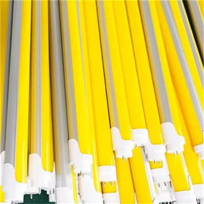 黄色のカバー チューブ LED ライトの反紫外線ライト