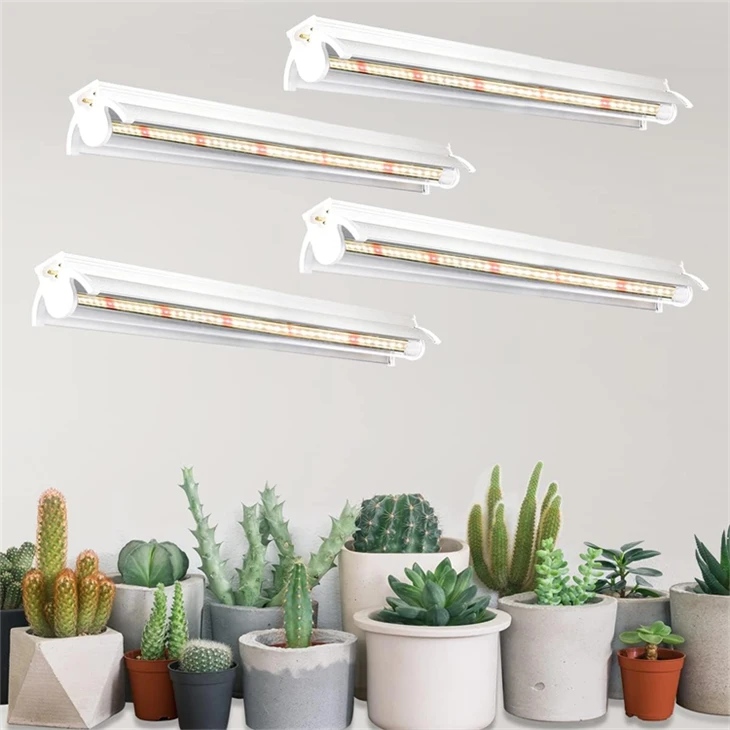 T5 LED 成長ライト、204 個の電球 5000K ホワイトフルスペクトル植物ライト