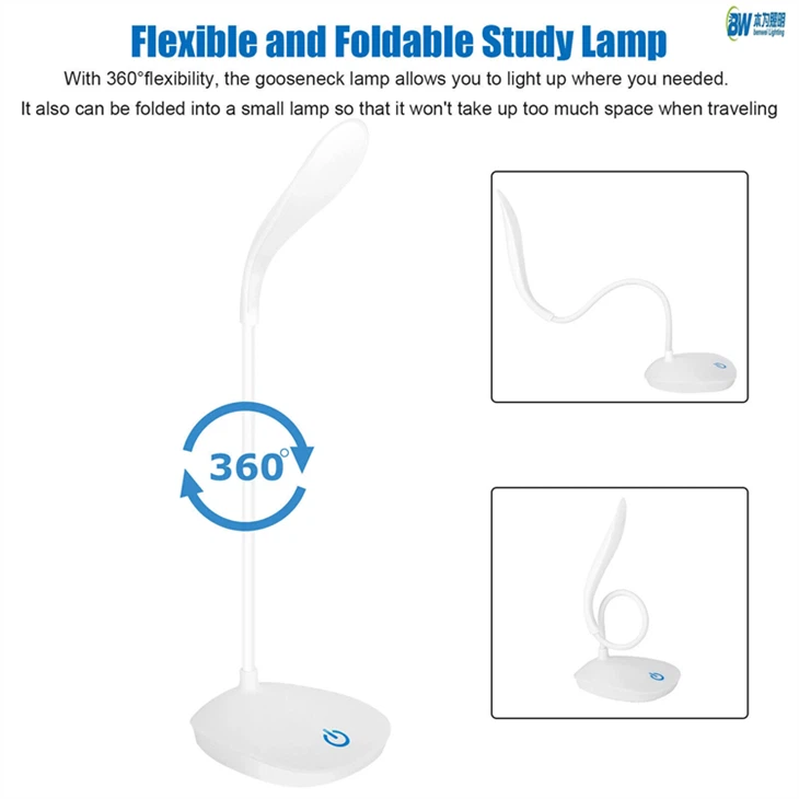 Touch Dimmable USB Rechargeable LED Desk Light suppliers